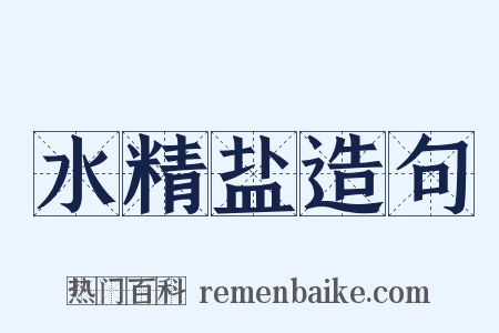 水精盐造句是什么意思的图片